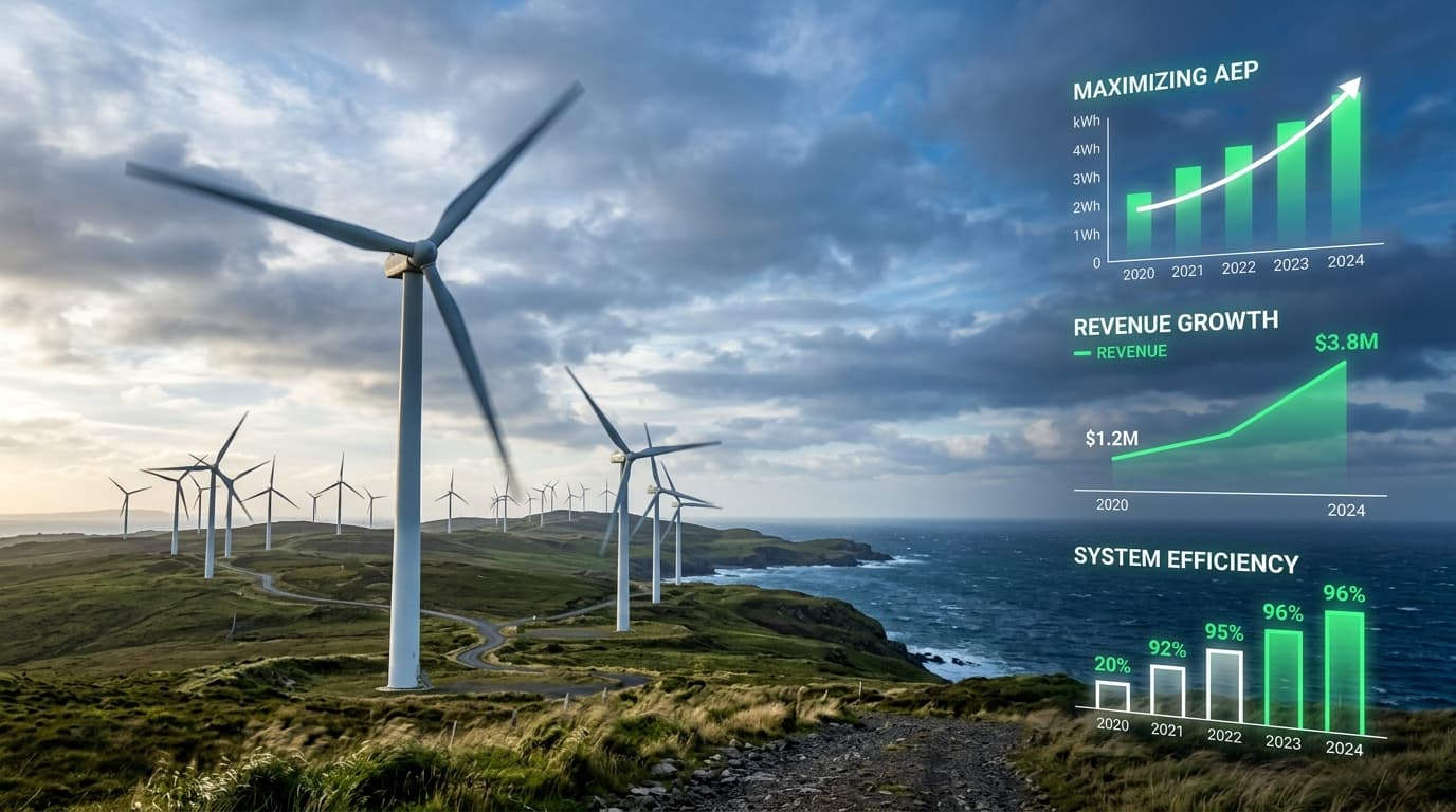 Cover image for Maximizing Wind Farm AEP: The Direct Link Between Downtime Reduction and Revenue