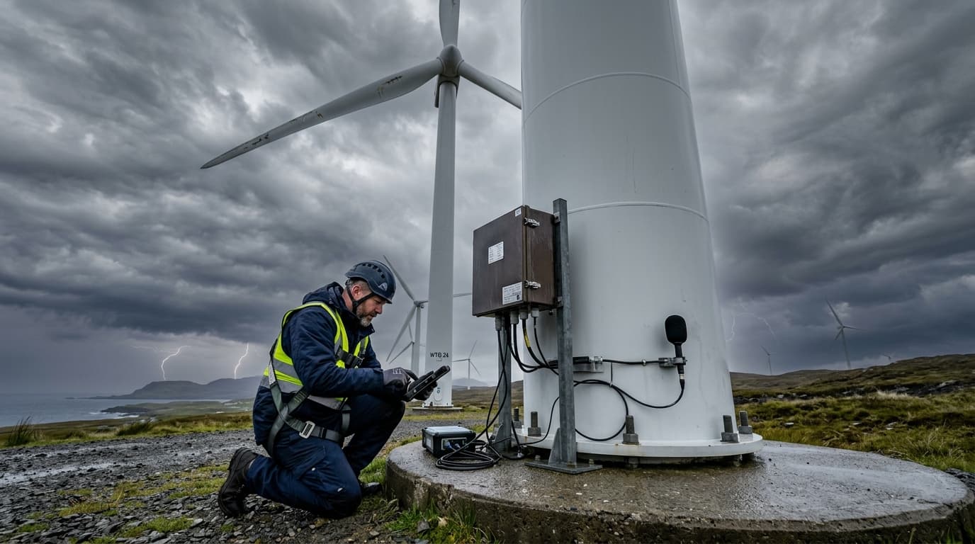 Cover image for Lightning Damage Detection in Wind Turbine Blades: How Acoustic Monitoring Enables Early Intervention