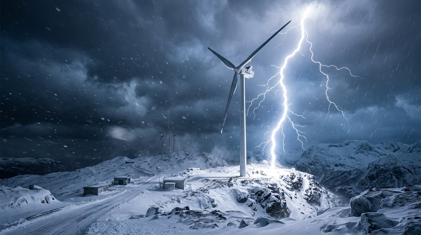 Cover image for What Is the Impact of Winter Lightning on Wind Turbine Structural Integrity? How Can Operators Prevent Critical Damage?