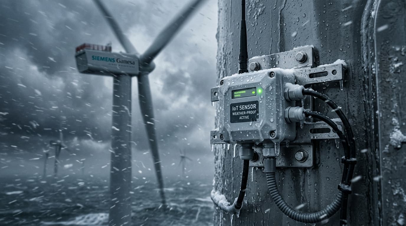 Cover image for IoT Sensor Resilience in Extreme Weather Conditions for Wind Farms